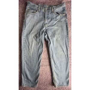Vintage Levi's 550 Jeans 36x30 Made in USA Orange Tab Relaxed Fit Light Wash 90s